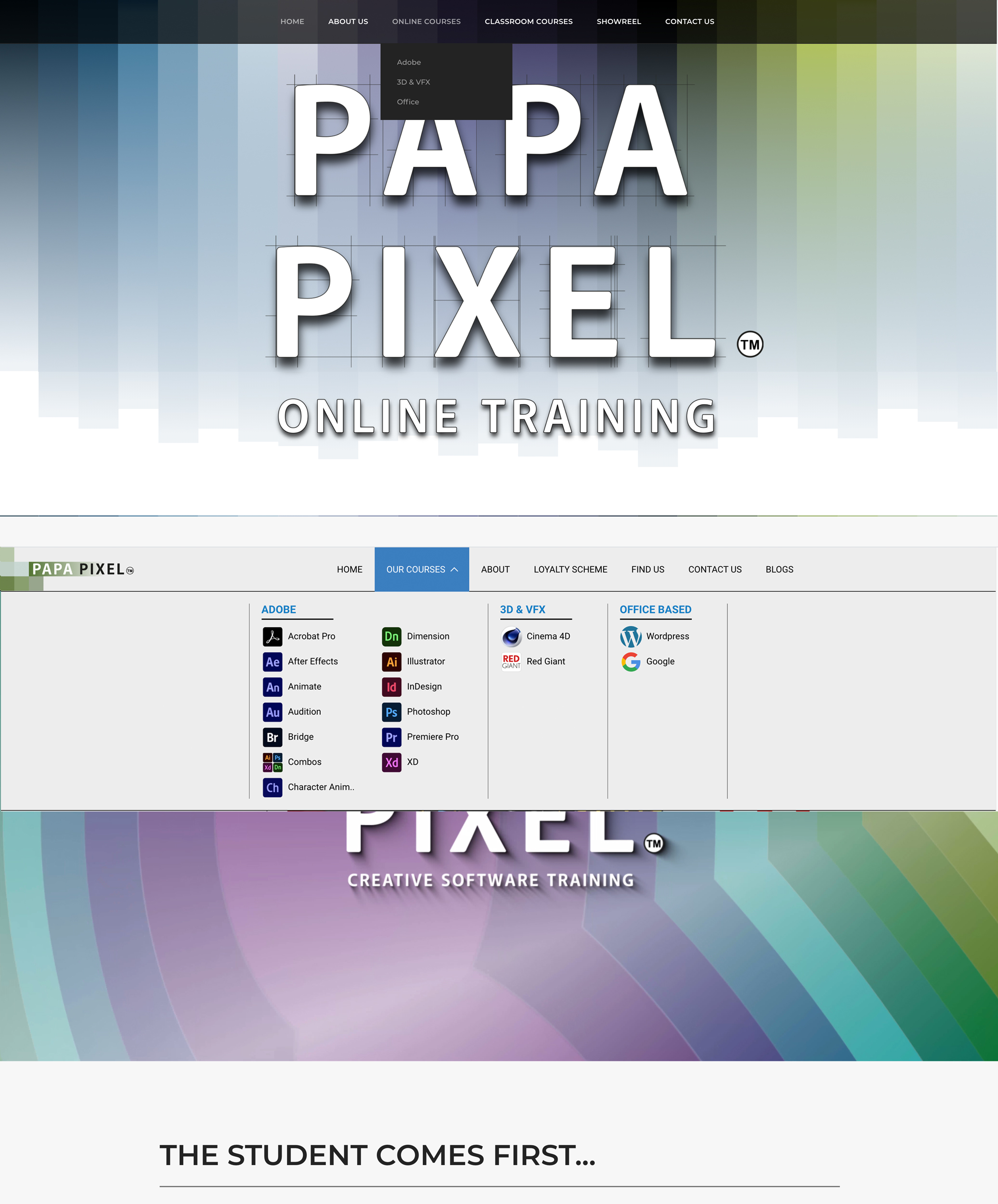 Adobe Photoshop landing page