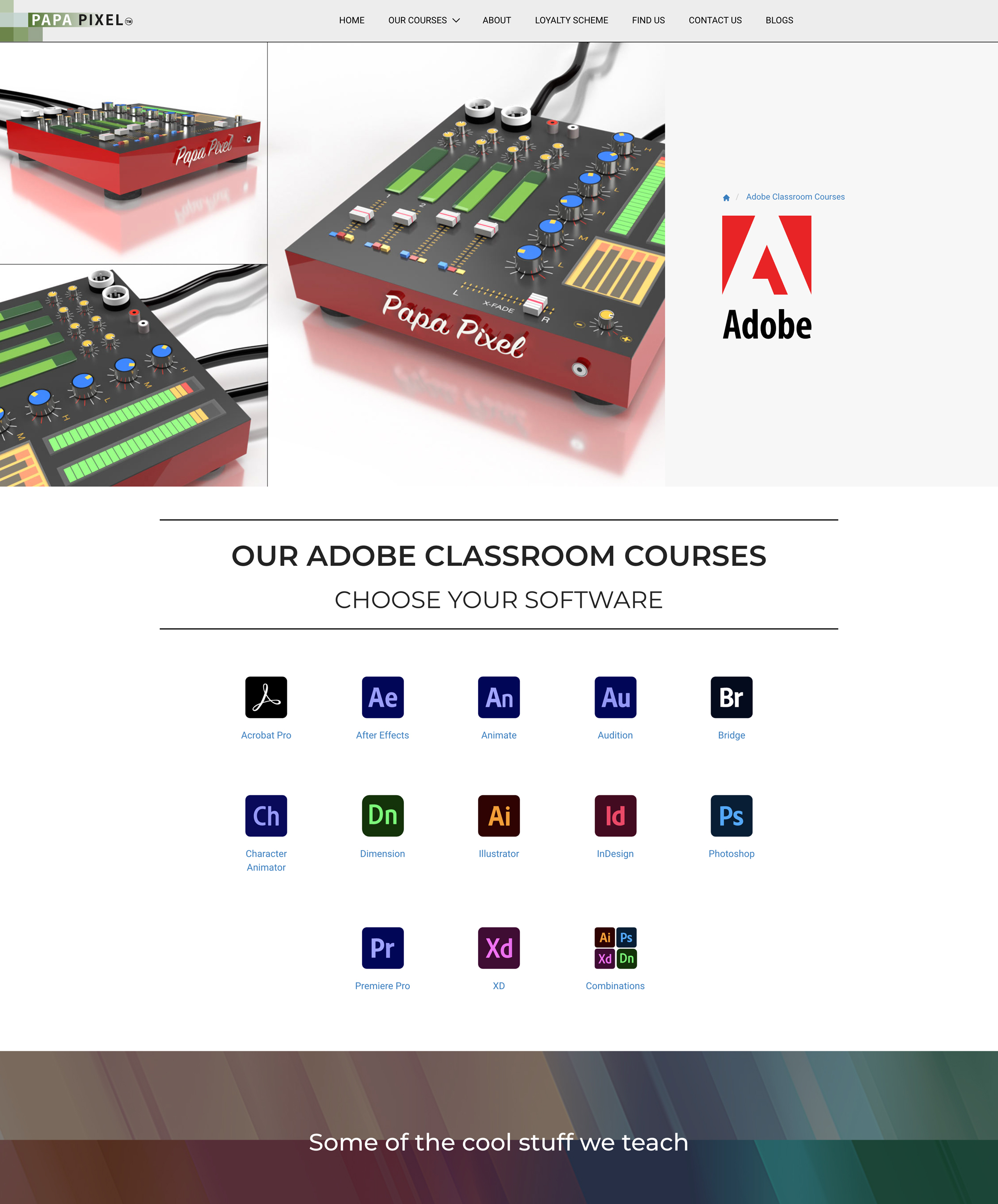 Adobe Photoshop landing page